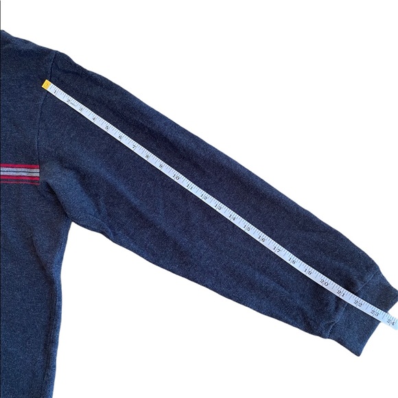 Vintage Nautica long sleeve polo shirt, dark grey, size XL - Picture 6 of 8